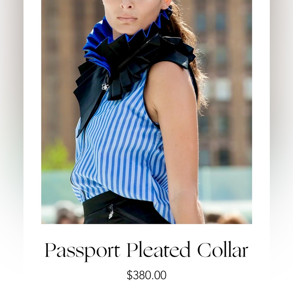 Victorian Passport Pleated Collar